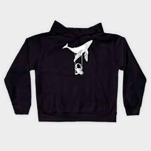 Humpback Whale with Astronaut Kids Hoodie